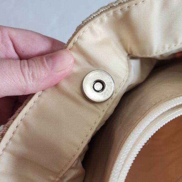 The Sak Natural Beige Handmade  Crochet Boho Casual Shoulder Bag Purse Tote - Picture 16 of 16